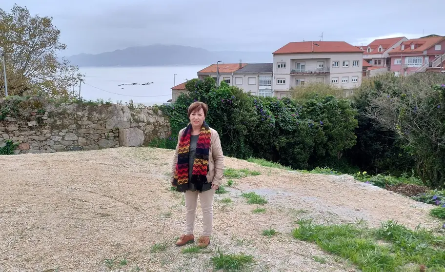 Tereixa Fernández na zona de San Roque