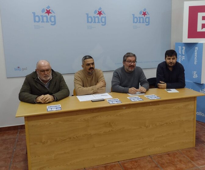 Rolda de prensa en Carballo de representantes do BNG 14-01-25