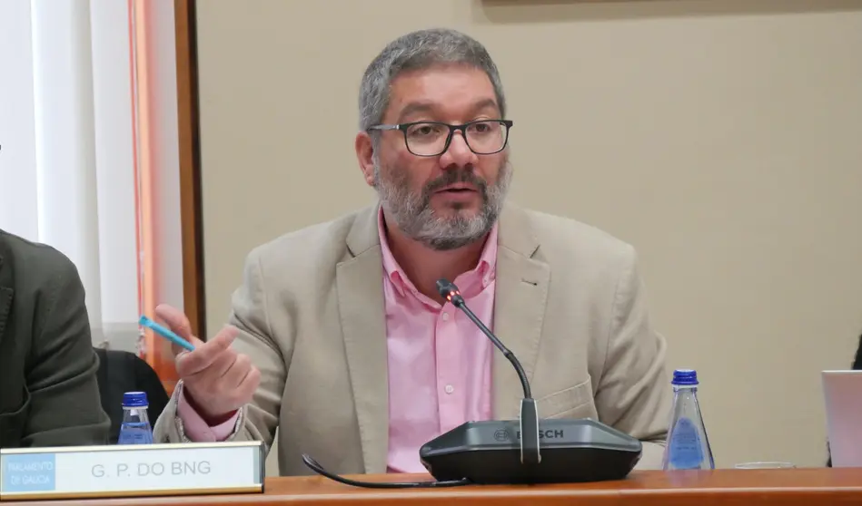 Oscar Insua no Parlamento galego