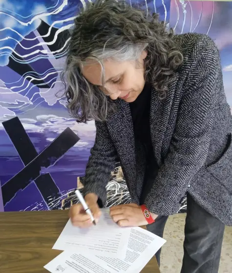 Merc&eacute; Barrientos, voceira municipal do BNG de Mux&iacute;a