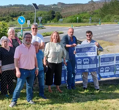 Concentraci&oacute;n por autov&iacute;a en Berdoias