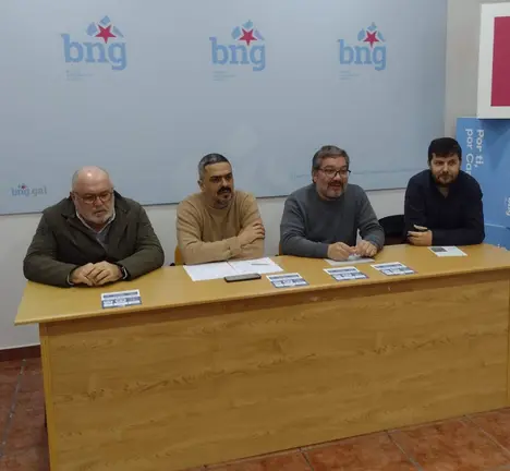 Rolda de prensa en Carballo de representantes do BNG 14-01-25
