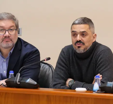 Oscar Insua e Daniel P&eacute;rez no Parlamento 16-01-25