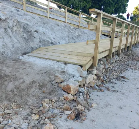 Pasarela de  acceso &aacute; Cruz, en Mux&iacute;a