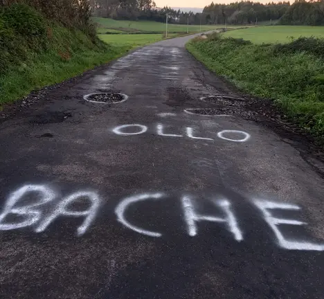 Estrada Agranz&oacute;n-Senande, en grave estado de deterioro.