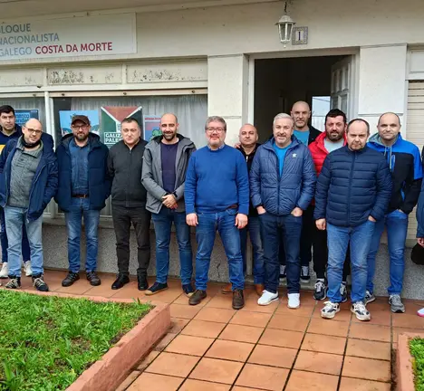 Reuni&oacute;n dos deputados Oscar Insua e Xos&eacute; Manuel Golpe co comit&eacute; de empresa de Xeal