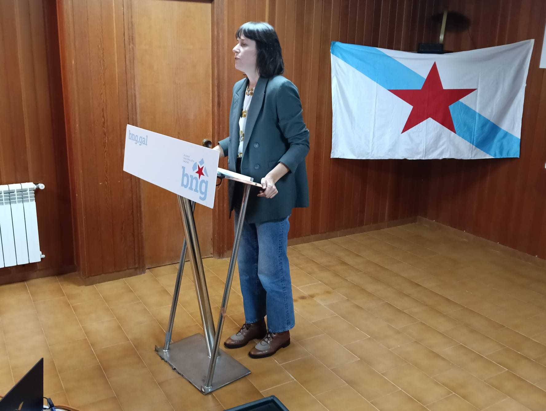 Ana Pontón durante a súa intervención no acto.